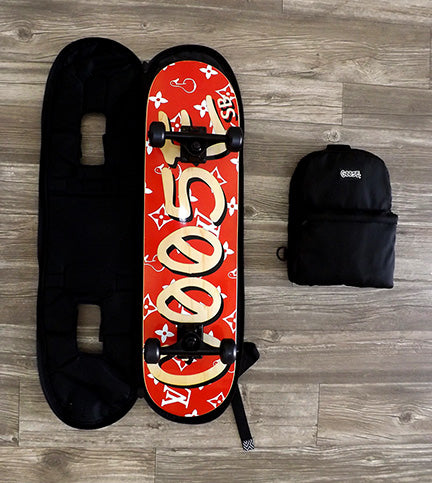 Skateboard Backpack w/ Detachable Crossbody Sling
