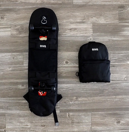 Skateboard Backpack w/ Detachable Crossbody Sling
