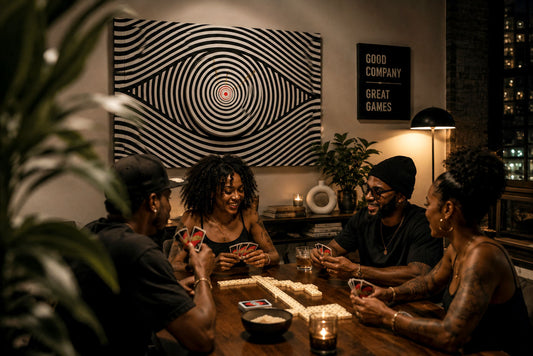 Family Game Night inspired Art Installation