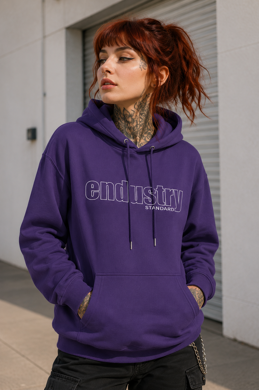COSMIC SIGNAL QR HOODIE  PURPLE NEBULA EDITION