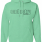 GRAFFITI SIGNAL QR HOODIE TOOTHPASTE BLUE