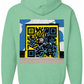 GRAFFITI SIGNAL QR HOODIE TOOTHPASTE BLUE