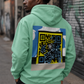 GRAFFITI SIGNAL QR HOODIE TOOTHPASTE BLUE